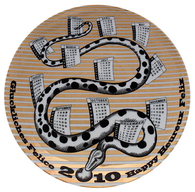 fornasetti calendar plate 2010