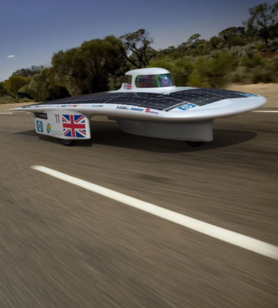 endeavour solar powered racing car