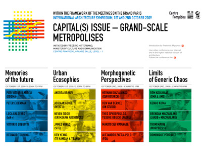 capital(s) issue  grand scale  metropolises
