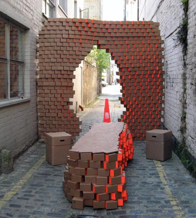 london design festival 08:  b3 designers cardboard cafe