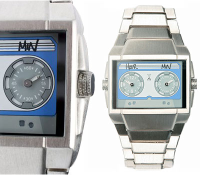 cassette face watch