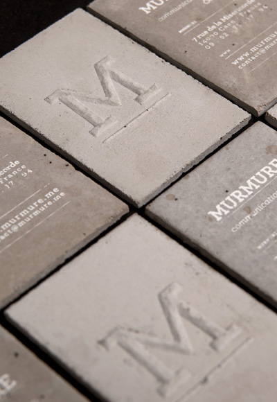 murmure: concrete business card