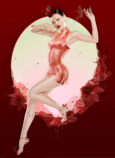 glamorous futurist fashion photography by chenman