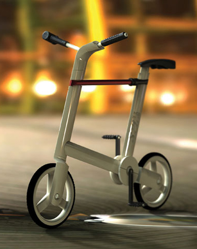 ronen spector: spine city bike with built in lock