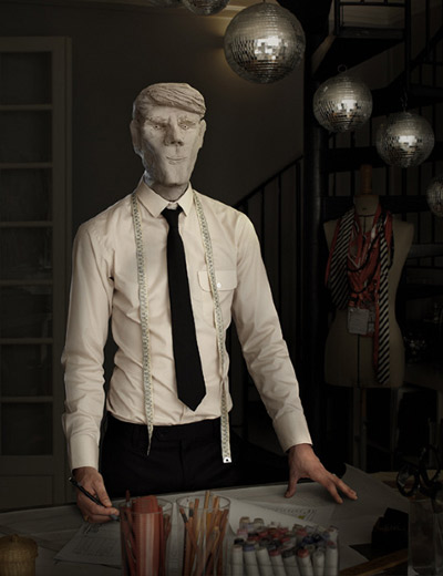 clay mask portraits by david bertram