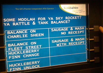 cockney cash machine
