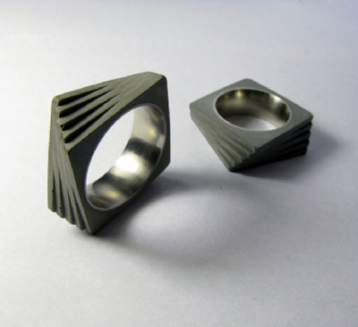 new concrete rings by 22 design studio