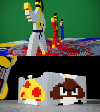 rymdreglage: the making of '8 bit trip' LEGO stop motion video