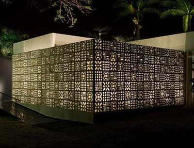 'patchwork pavilion' and 'cave house' by DOMO arquitetos associados