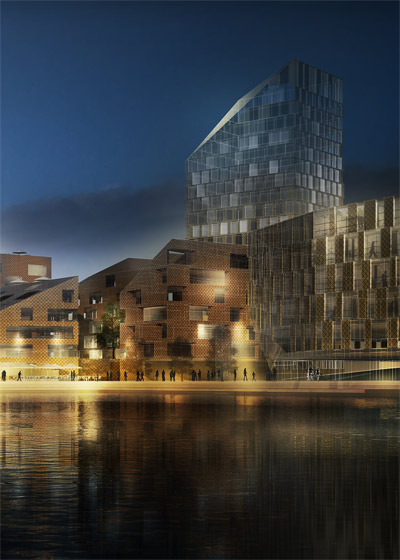 c.f.moller: harbour stones, gothenburg