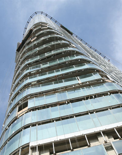 MAD architects: conrad hotel beijing nearing completion