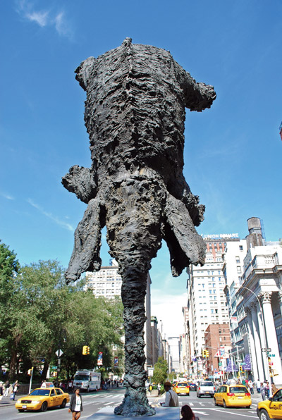 miquel barcelo: big elephant in union square, new york