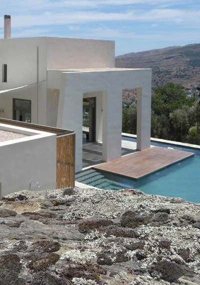 klab architecture: emasies house on andros island