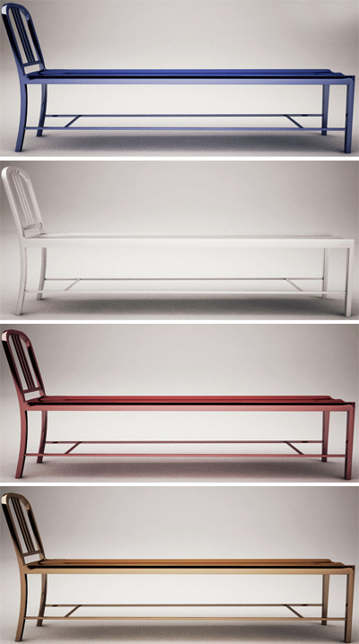 shawn weiland: emeco navy bench