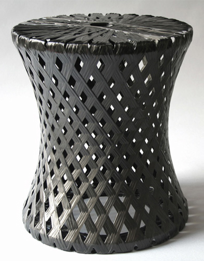 moorhead + moorhead: carbon fibre filament wound stool