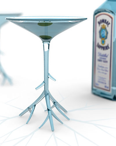 'botanical' martini glass by benjamin hubert studio