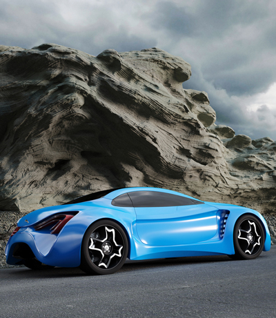 jaguar XKX concept by hussain almossawi + marin myftiu