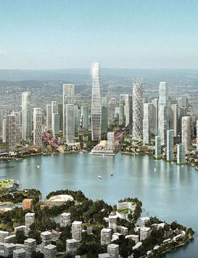 kohn pedersen fox architects: meixi lake masterplan