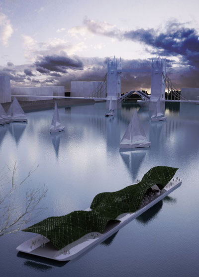 OFL architecture + fueralab: london floating gallery