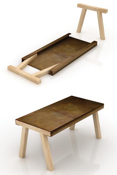 gum design: mastro work table for de castelli