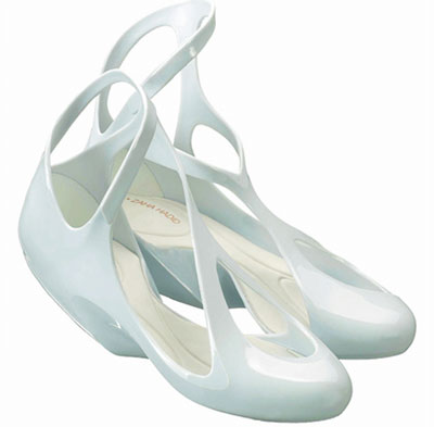 zaha hadid designs a plastic shoe for melissa