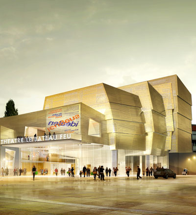 mikou design studio: dunkerque theater, france