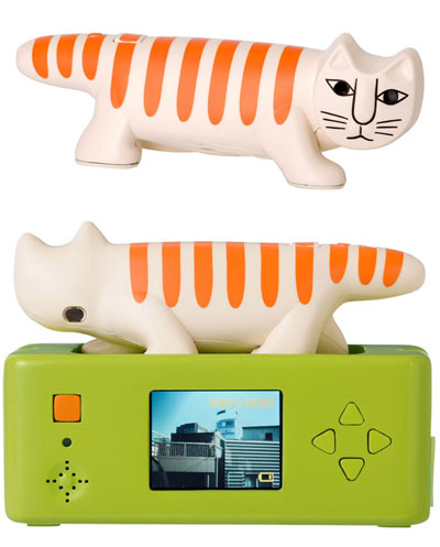 cat shaped necono digital camera