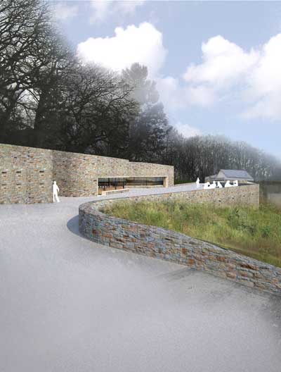 rene van zuuk architekten: visitor center in niederwalddankmals