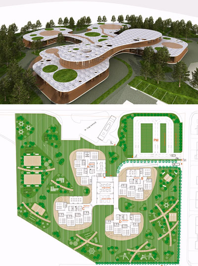 OFIS architects: four leaf clover kindergarten
