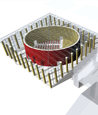 shigeru ban l'aquila temporary auditorium