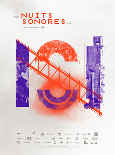 superscript: nuits sonores 2012 visual identity