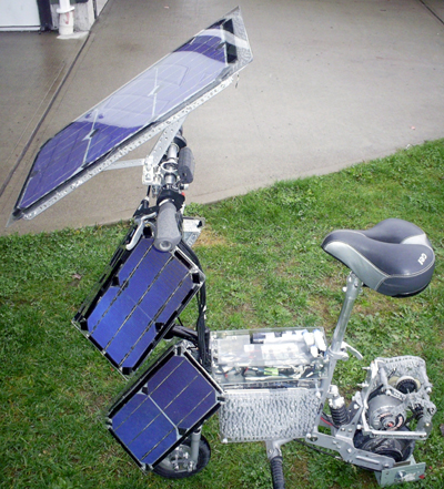 hybrid electric photovoltaic bike