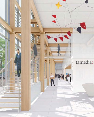 shigeru ban architects: tamedia office building in zürich