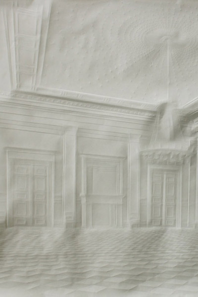 simon schubert: creased paper architecture