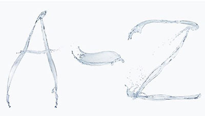 water alphabet by biwa inc photo studio