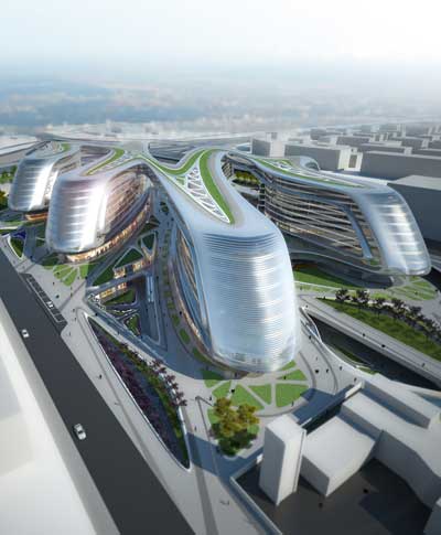 zaha hadid: hongqiao soho (linkong economic park)