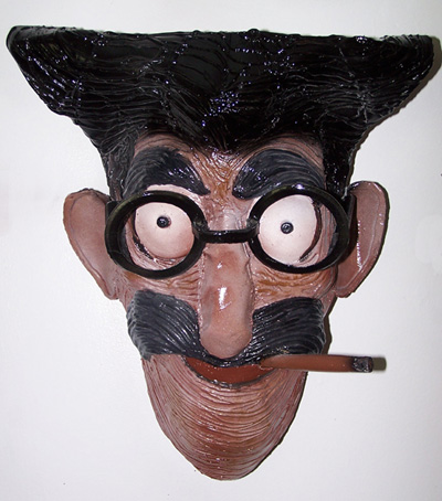 vincent hall: masks made of plastic milk jugs