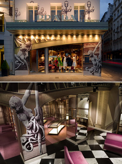 prada contemporary store in paris