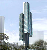 OMA: residential tower in singapore