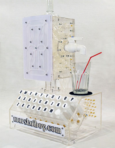 typewriter cocktail machine