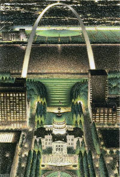 PWP team: the city + the arch + the river