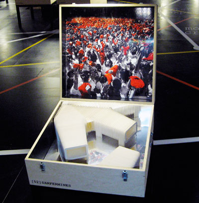 mansilla + tunon architects 'playgrounds' exhibition at san silvestro, vicenza, italy