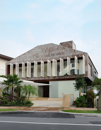 pencil office: stereoscopic house