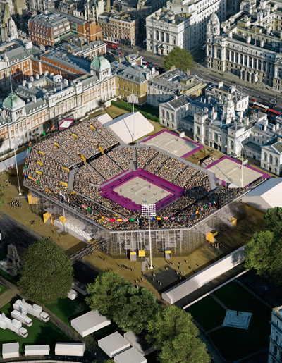 populous and atkins: beach volleyball stadium london 2012