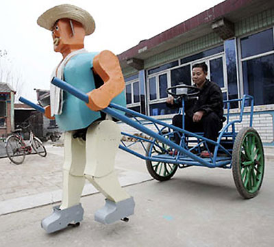 chinese farmer builds up army of 26 robots