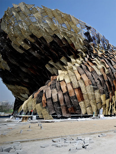 spanish pavilion at expo 2010 by miralles tagliabue EMBT