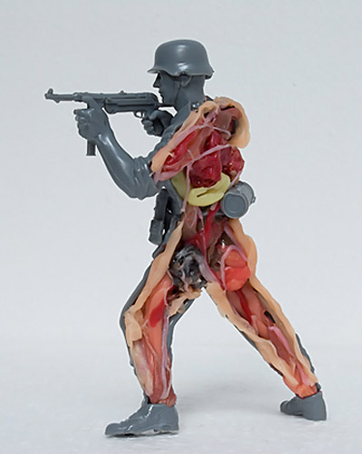 melted plastic sculptures by stefan gross