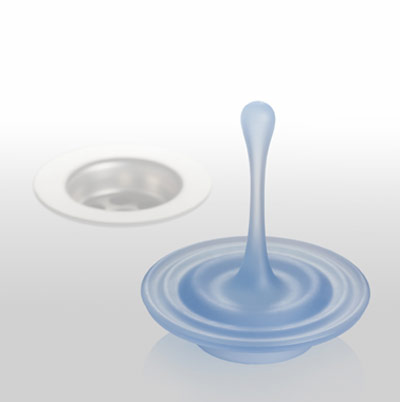 lunar europe: 'water stopping water' sink stopper