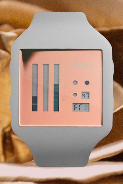 nooka: rose gold watch
