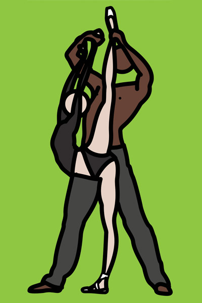 julian opie at lisson gallery, milan